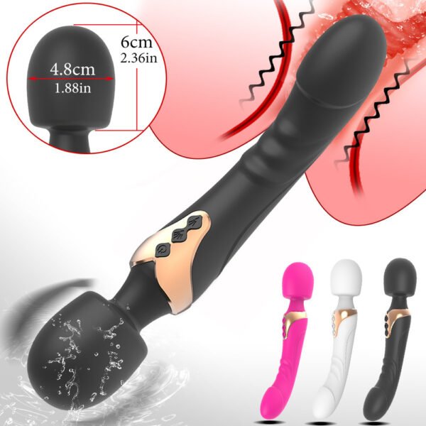 USB charging dual head dual vibration AV vibrator