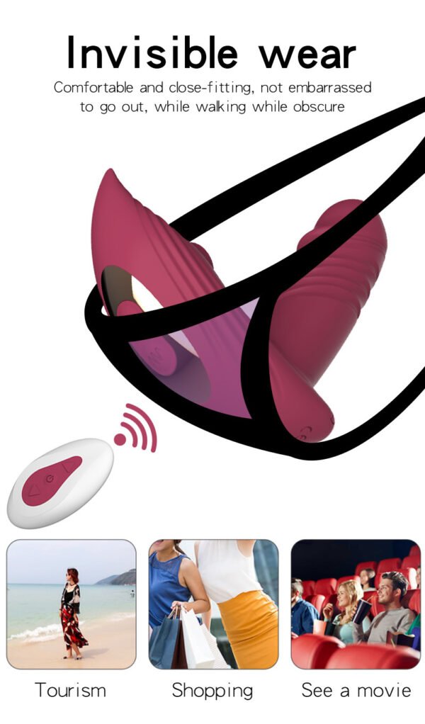 Marilyn sucks and retracts wearing vibrator