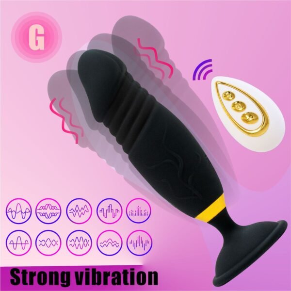 Wireless Remote Control Telescopic Vibrator