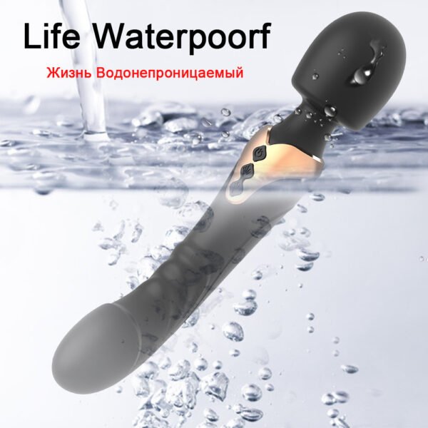 USB charging dual head dual vibration AV vibrator
