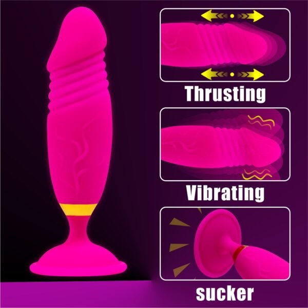 Wireless Remote Control Telescopic Vibrator
