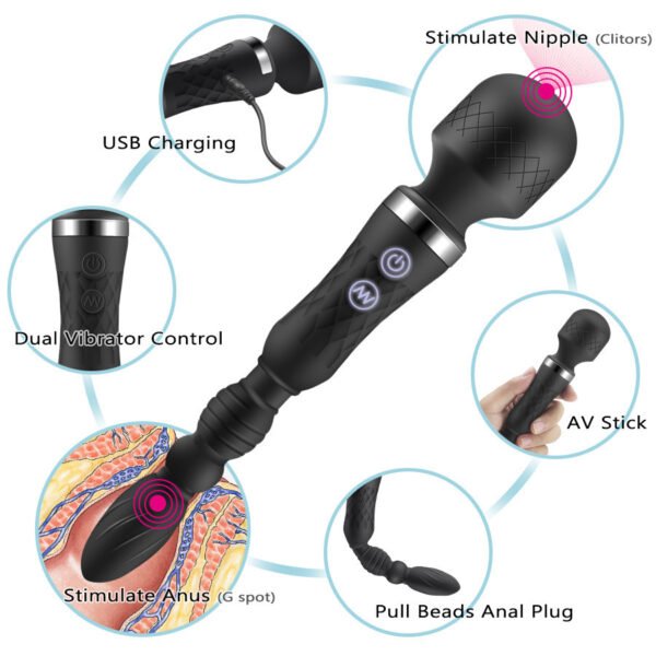 Double Ended G-Spot AV Vibrator