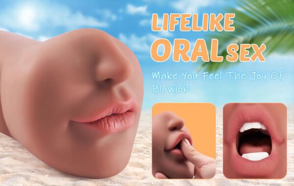 Double Headed Three Acupoint Simulation Oral Yin Anal Channel Inverted Masturbation Device