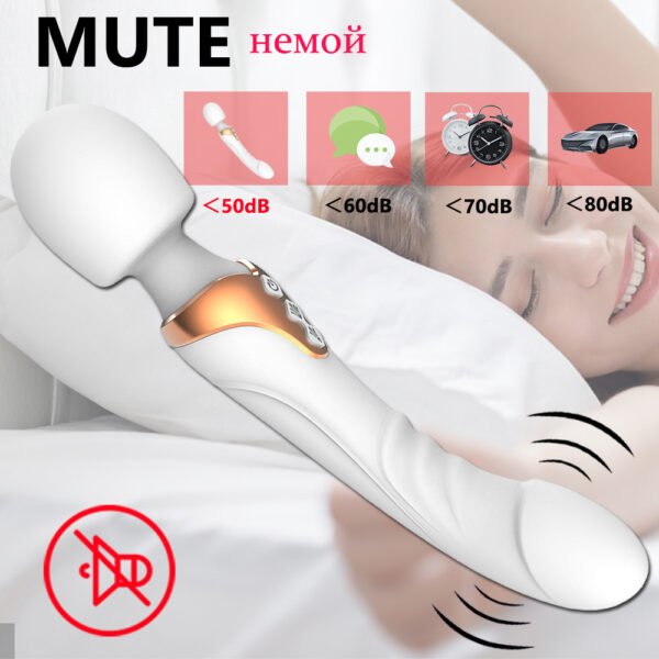 USB charging dual head dual vibration AV vibrator