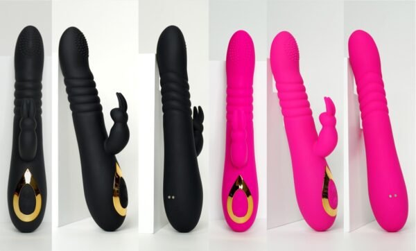 Dual Motor Rabbit Ear Retractable Swinging Female Masturbator