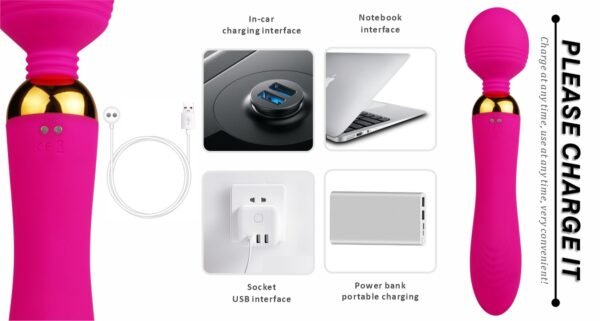 Magnetic suction dual motor strong electric AV stick