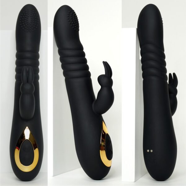 Dual Motor Rabbit Ear Retractable Swinging Female Masturbator