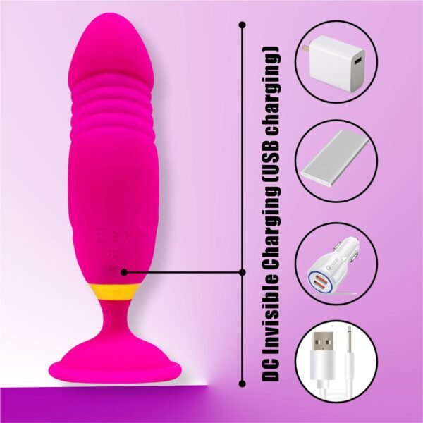 Wireless Remote Control Telescopic Vibrator