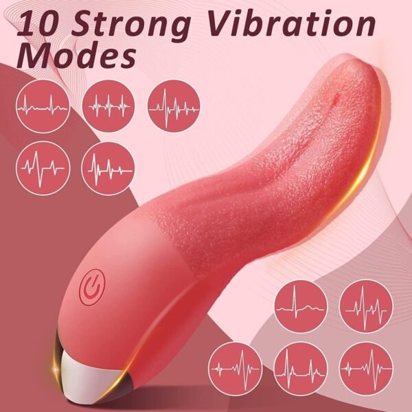 Female Simulated Tongue Masturbation Licking Yin Vibration Heating Toy