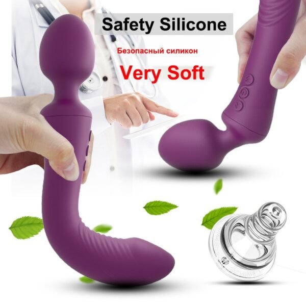 Charging dual head dual strong motion AV vibrator