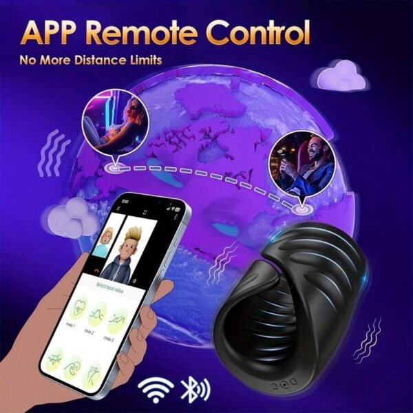 APP Control Vibration Male Masturbation Penis Delay Trainer
