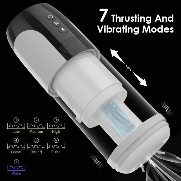 Water bath airplane cup fully automatic male retractable vibration sound