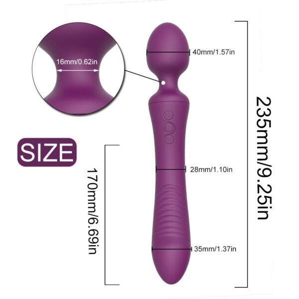 Charging dual head dual strong motion AV vibrator