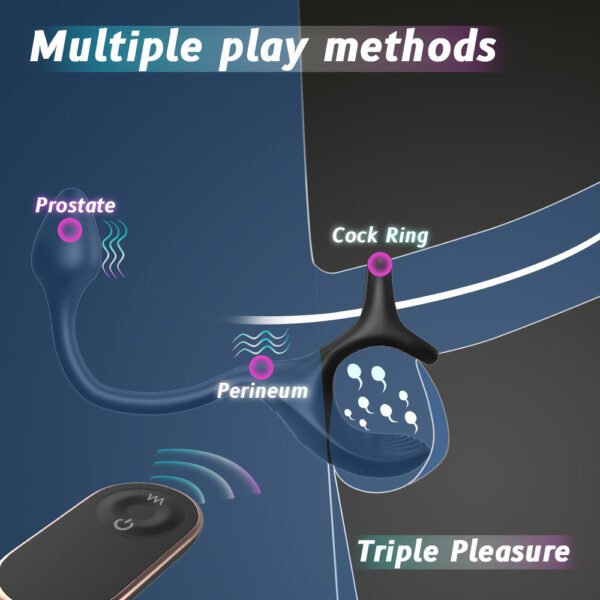Vibration penis ring wireless remote control male