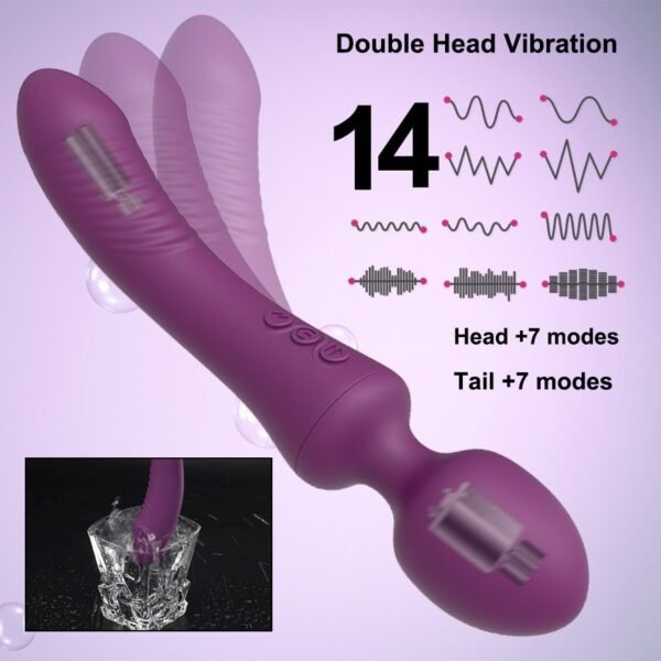 Charging dual head dual strong motion AV vibrator