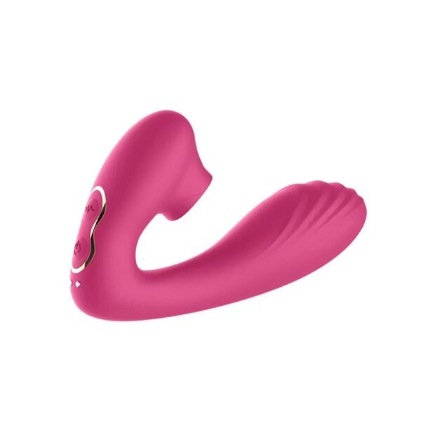 Female tongue licking, wearing vibrator, sex toy