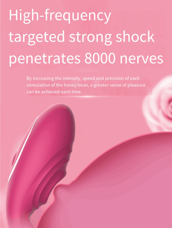 Female remote wearing clitoral stimulation vibrator