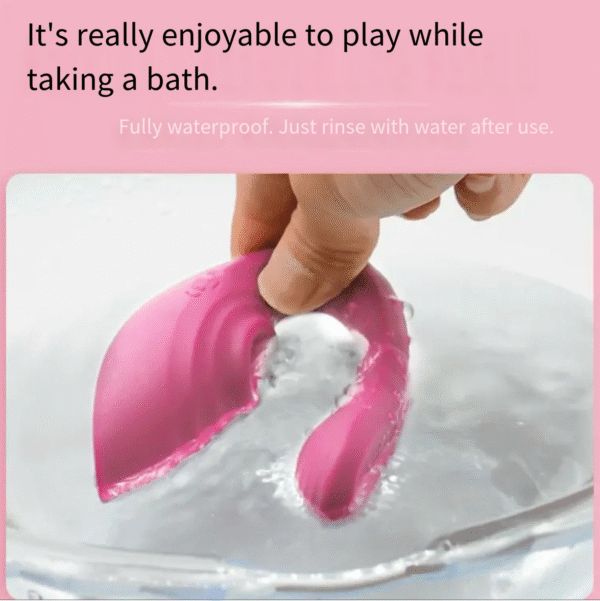 Female remote wearing clitoral stimulation vibrator