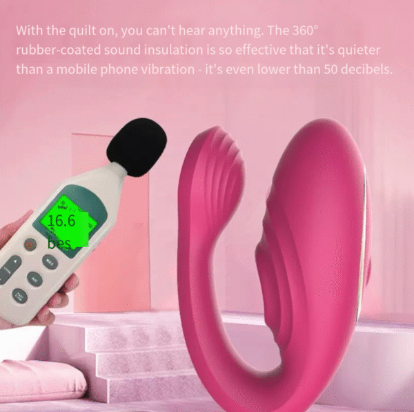 Female remote wearing clitoral stimulation vibrator